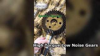 Zestaw przekładni spiralnych stożkowych o wysokiej precyzji