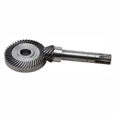 Powszechne Hypoid Gear Helical Bevel Pinion Gear Shaft 90 stopni Przerwy kąta prawego