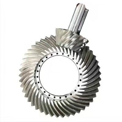 Hypoid Gear Set Bevel Gear Pinion Shaft Wysoka moc i wysoki moment obrotowy