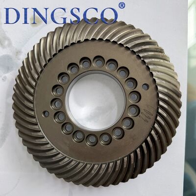 DINGSCO Spiralne koło zębate stożkowe ze stali stopowej hartowane obrabiane CNC wytrzymałe koło zębate